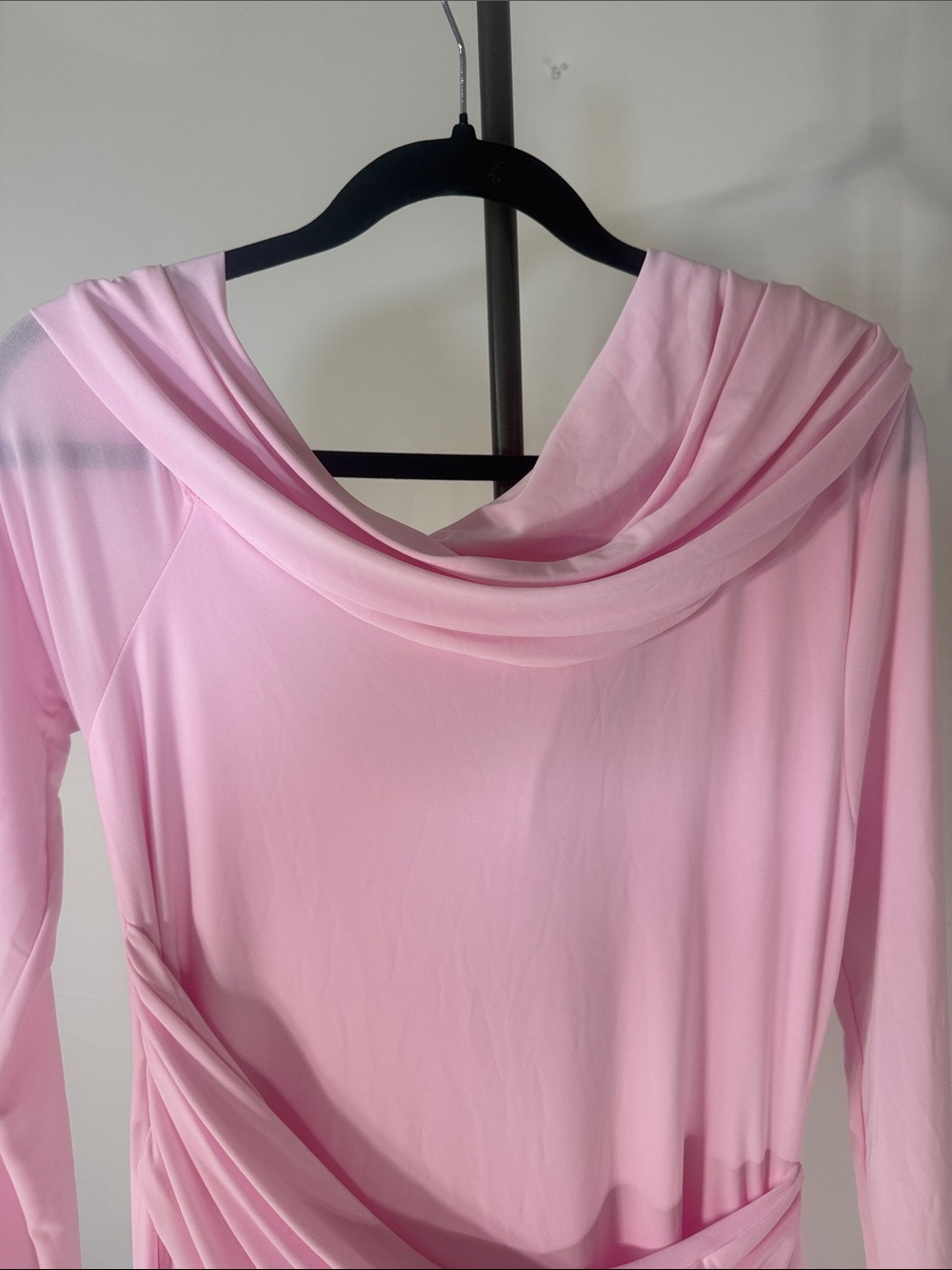 CLUB L LONDON PINK RUCHED MAXI DRESS US 10 - Picture 4 of 12